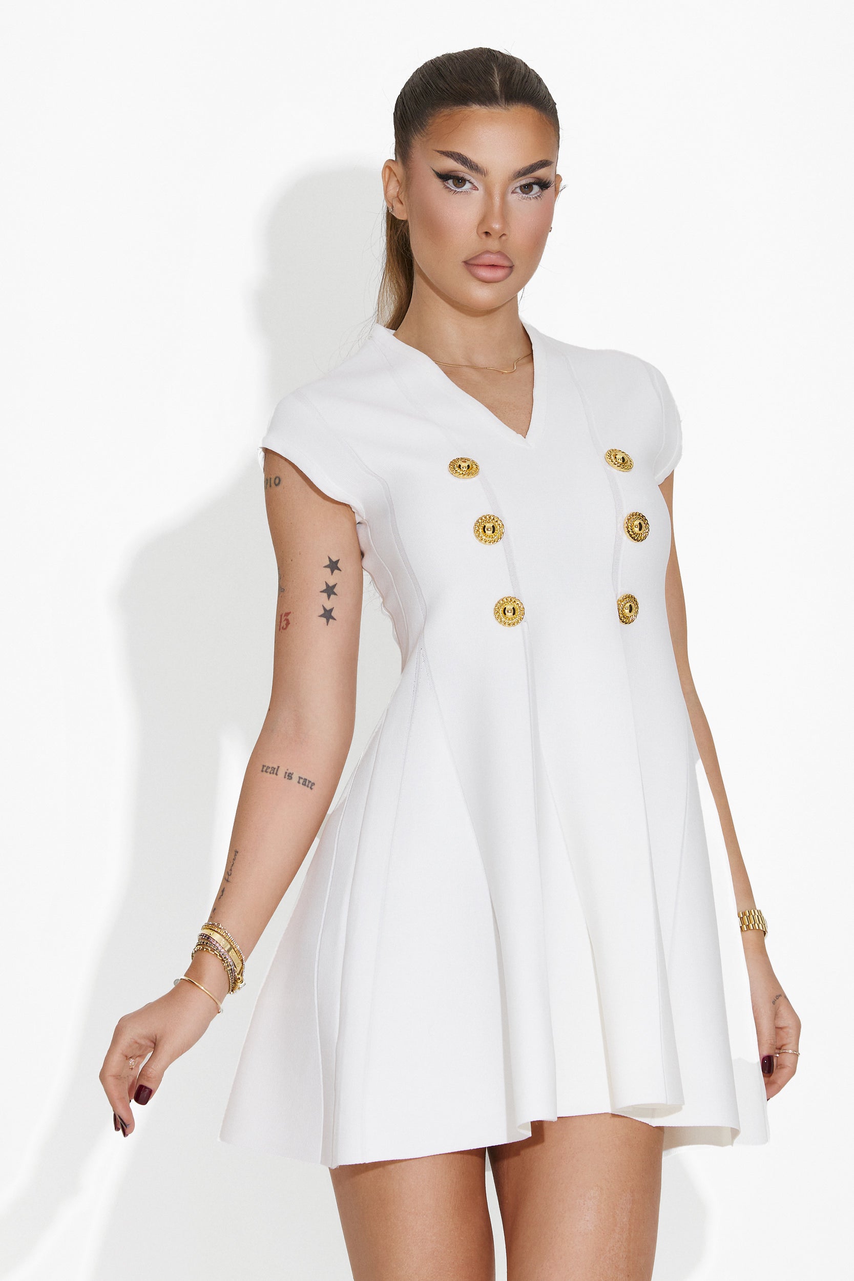 Robe femme courte blanche Liada Bogas