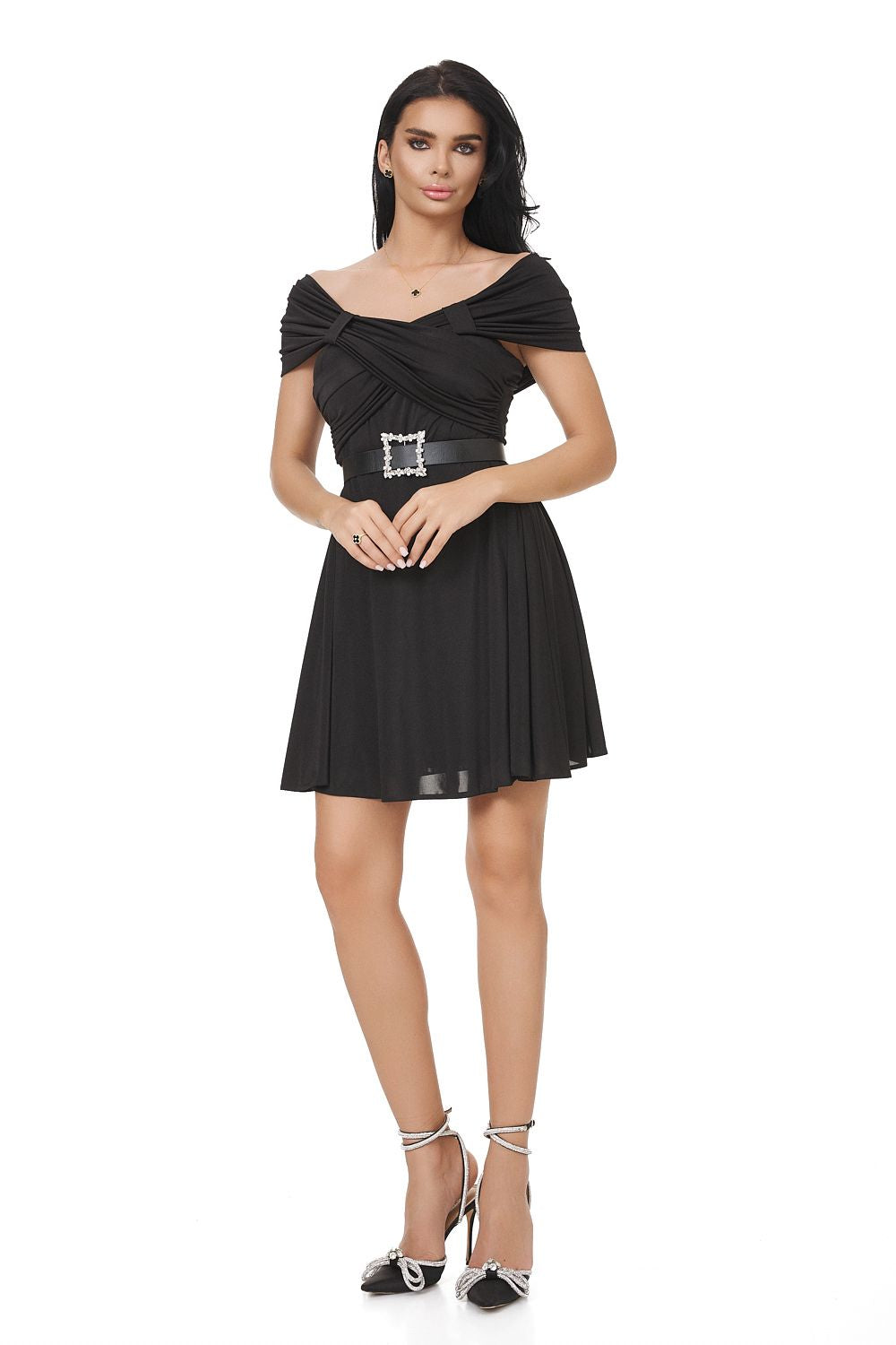 Short black lycra dress for women Nye Bogas