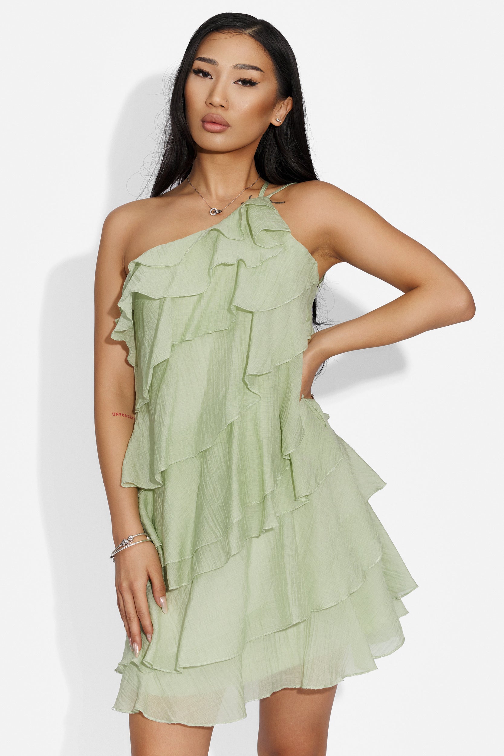 Rochie dama scurta verde Timysa Bogas