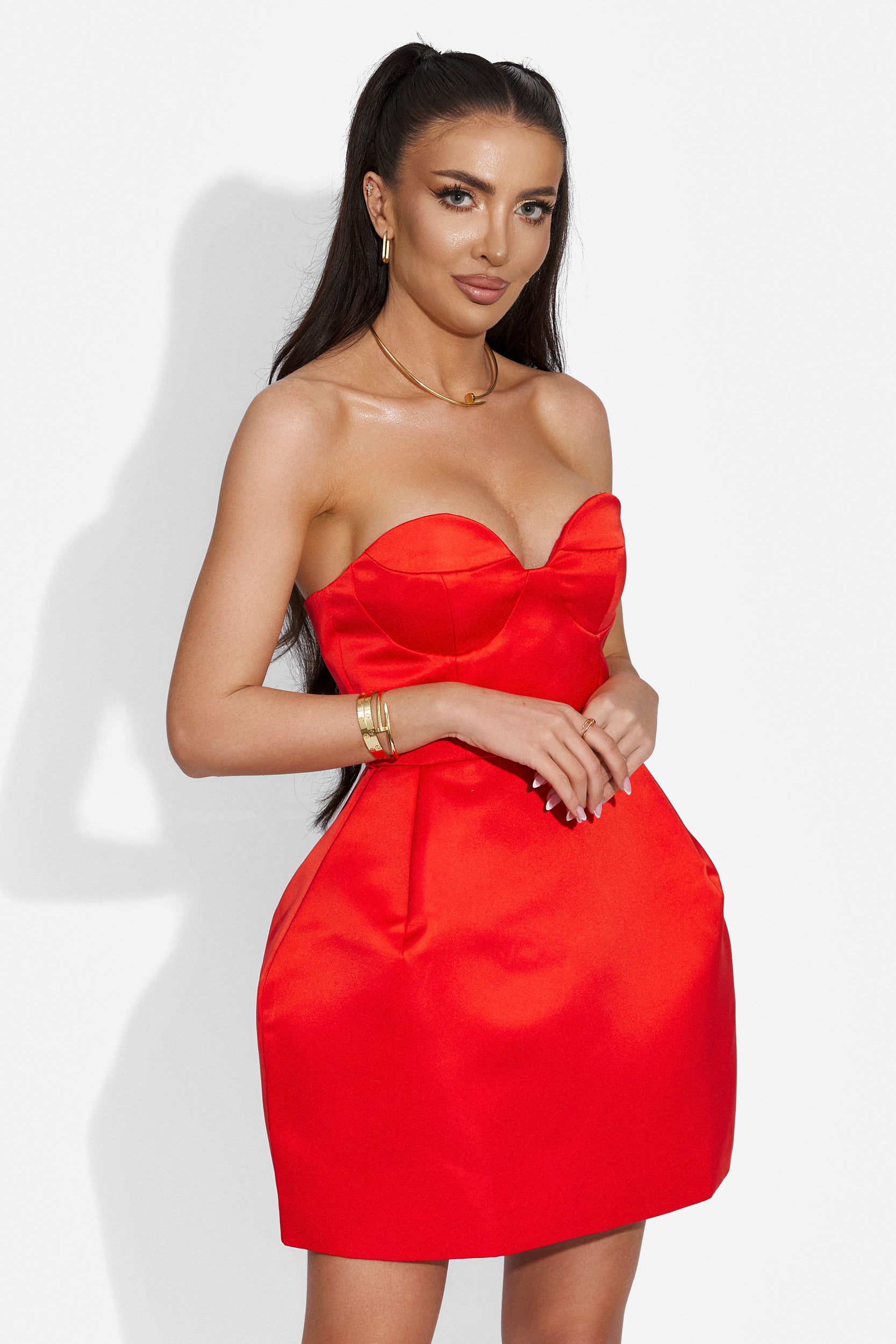 Ordesa Bogas short red dress for women