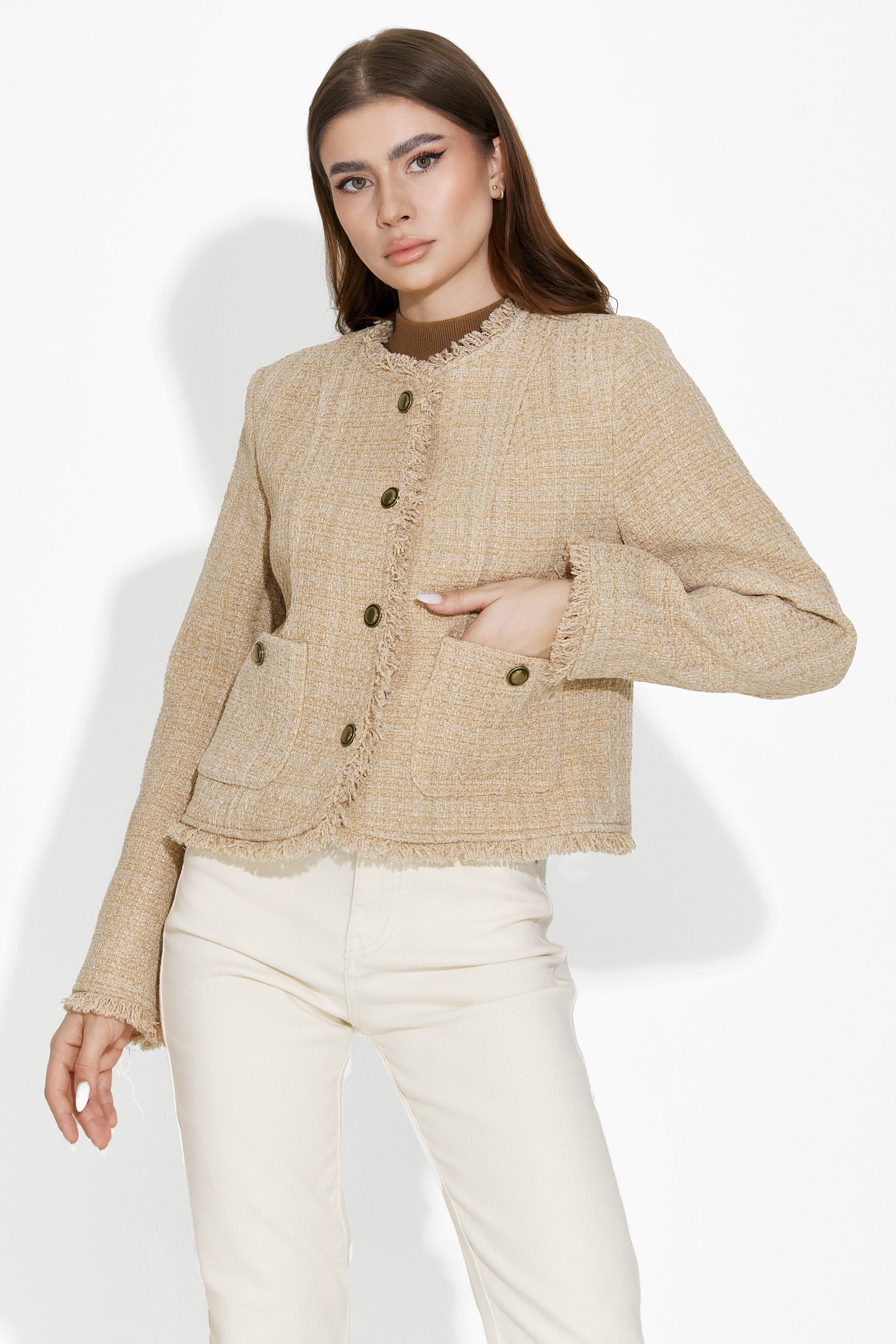 Veste femme élégante beige Danyele Bogas