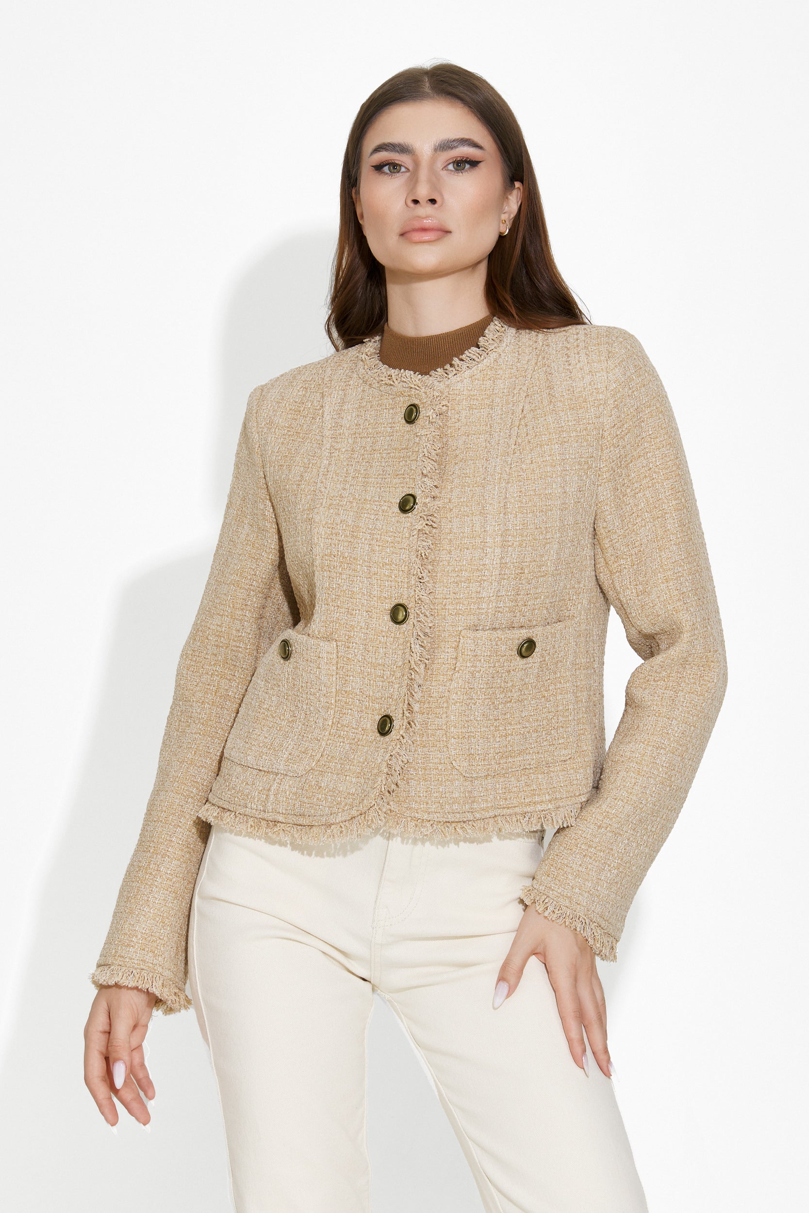 Veste femme élégante beige Danyele Bogas