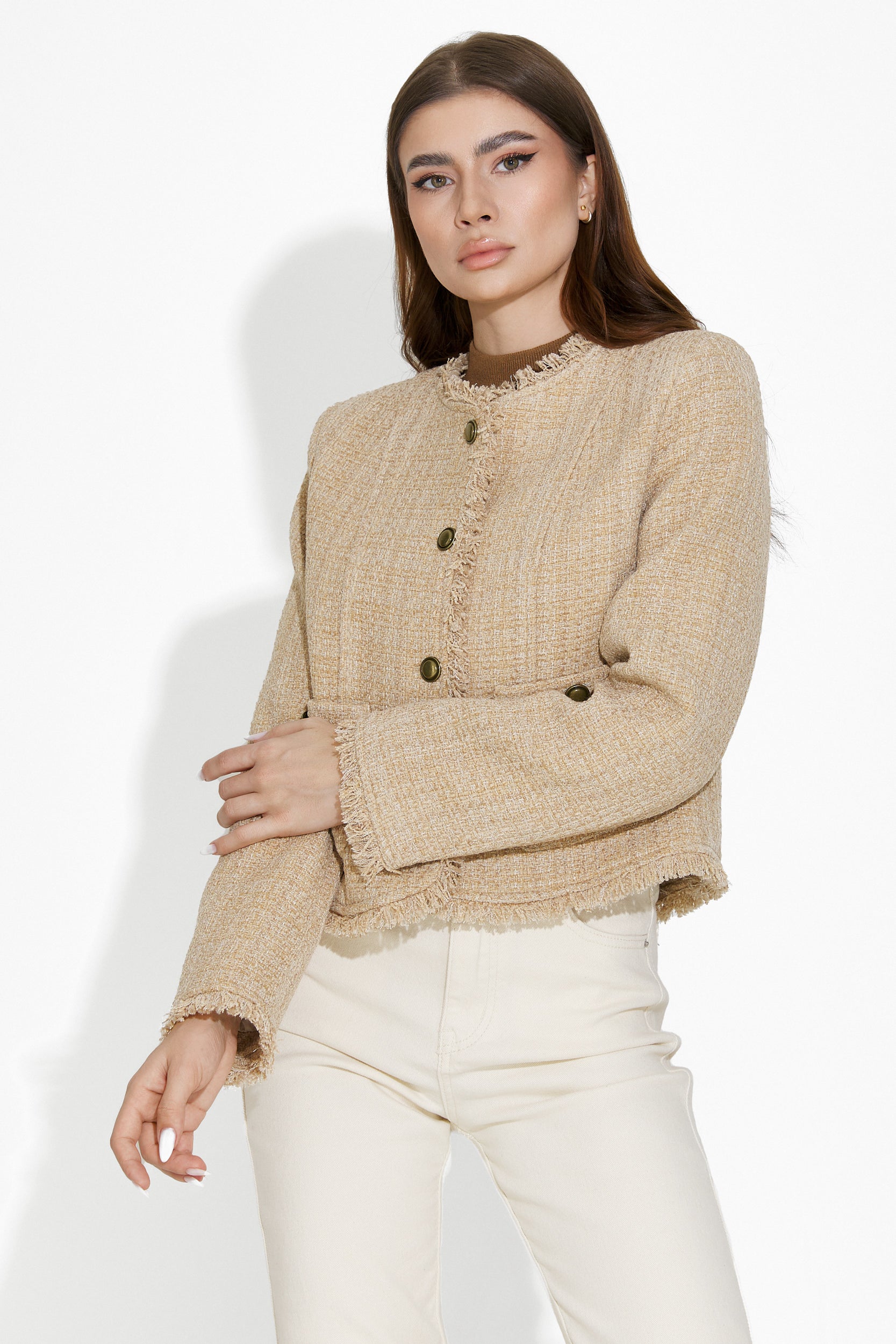 Veste femme élégante beige Danyele Bogas