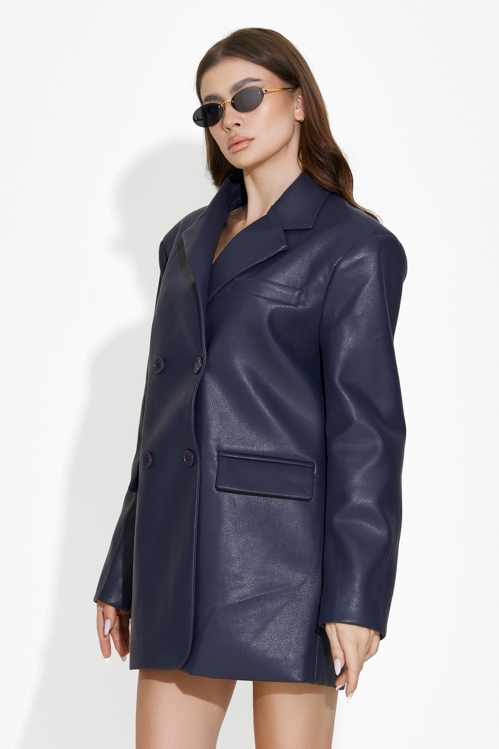 Veste femme élégante bleu marine Midisa Bogas