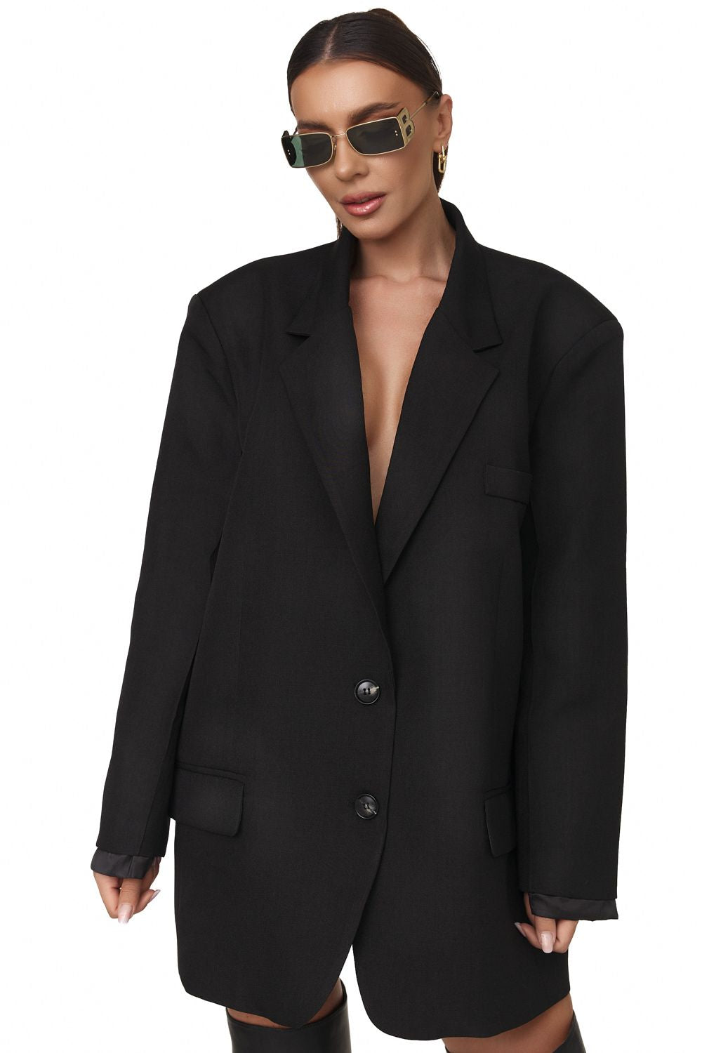 Elegant black ladies jacket Crila Bogas