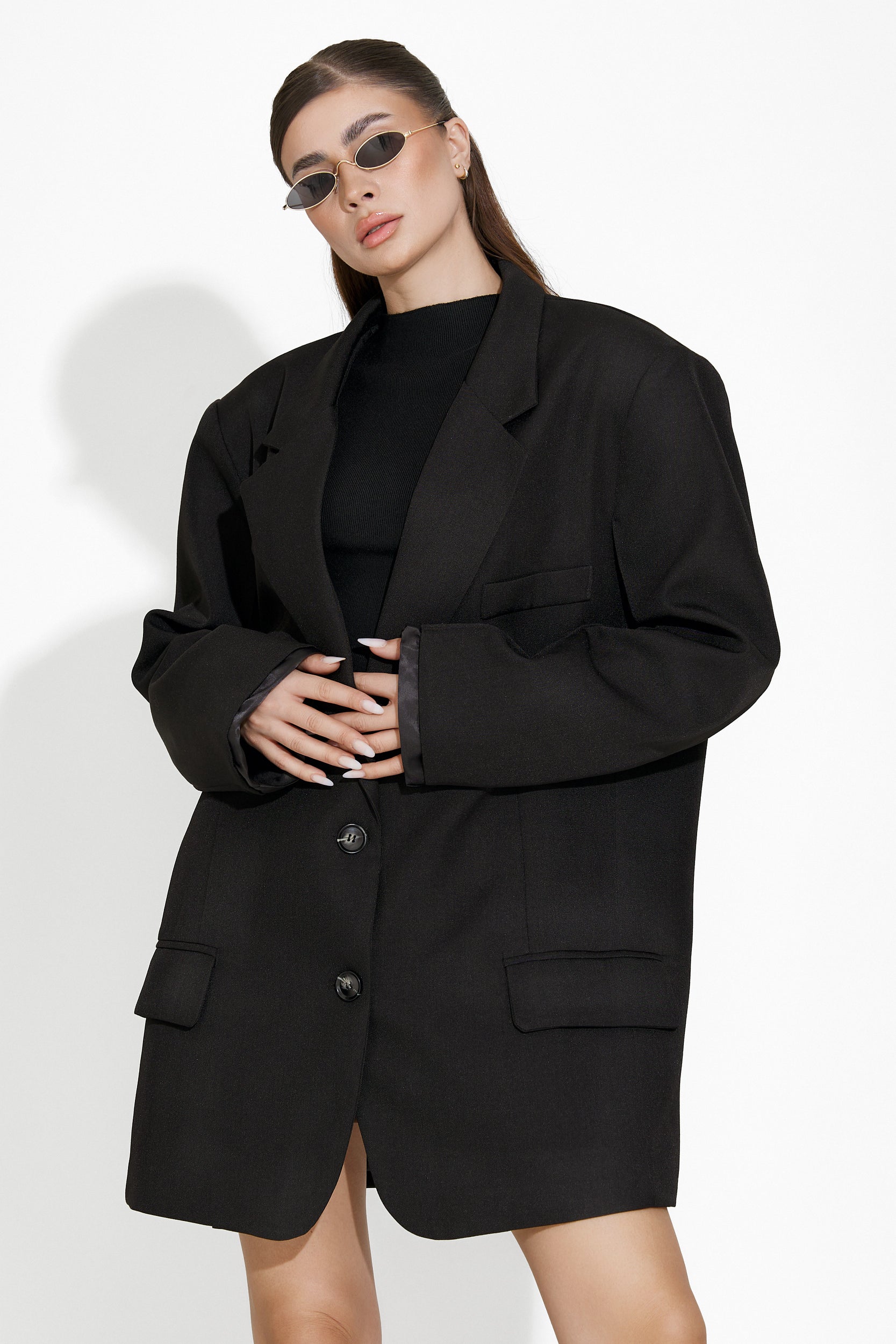 Elegant black ladies jacket Crila Bogas