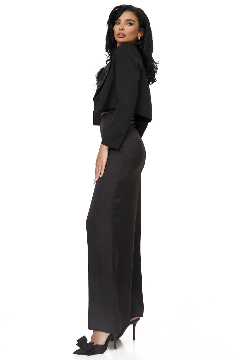 Elegant black ladies jacket Milene Bogas