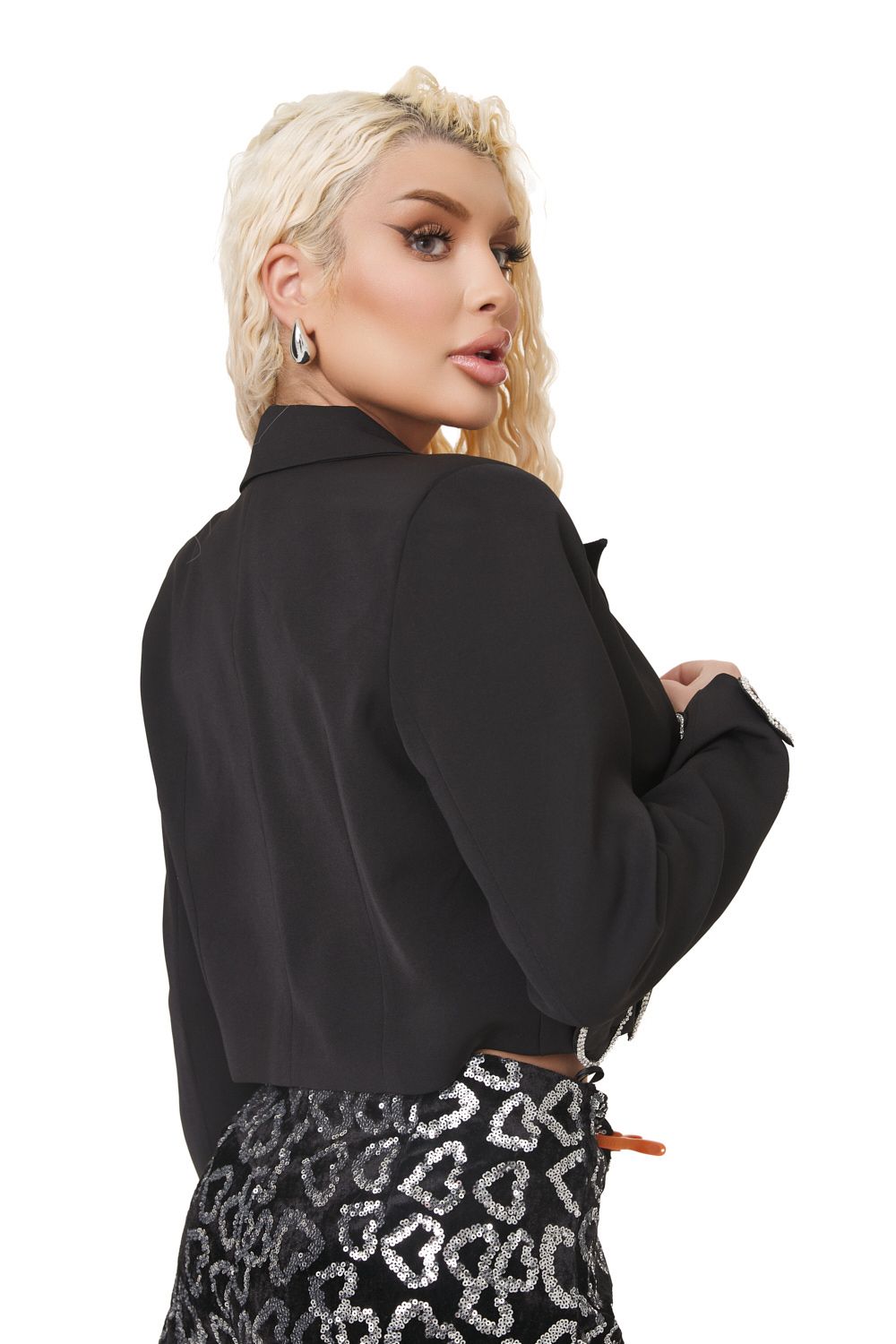 Vilsay Bogas elegant black ladies jacket