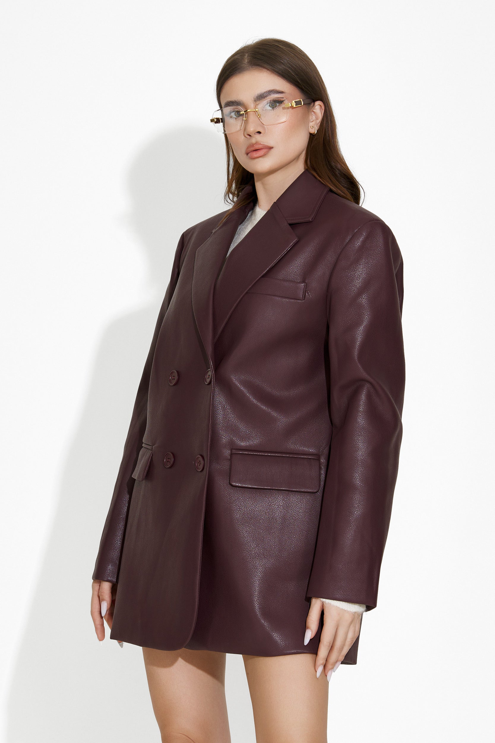 Veste femme élégante bordeaux Midisa Bogas