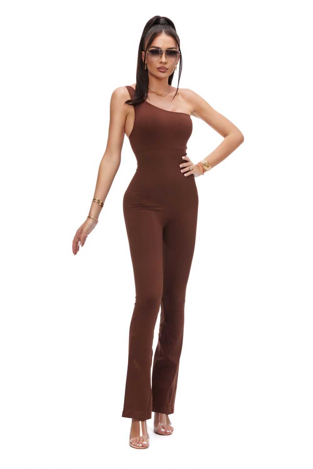 Ladies' casual brown modeling overalls Mimoza Bogas