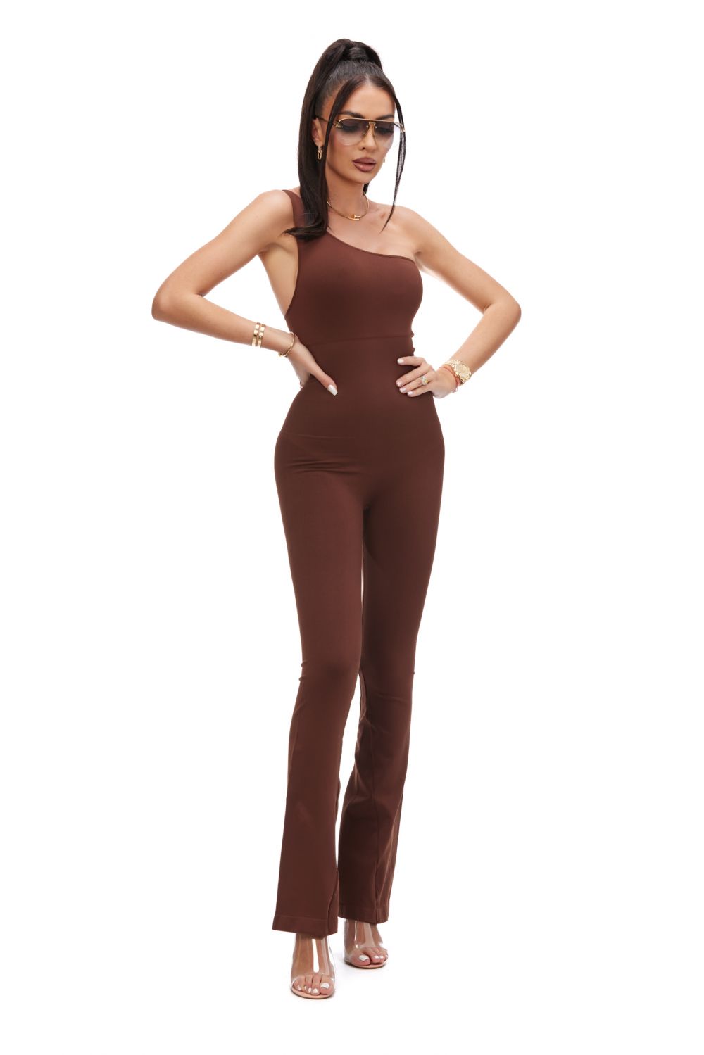 Ladies' casual brown modeling overalls Mimoza Bogas