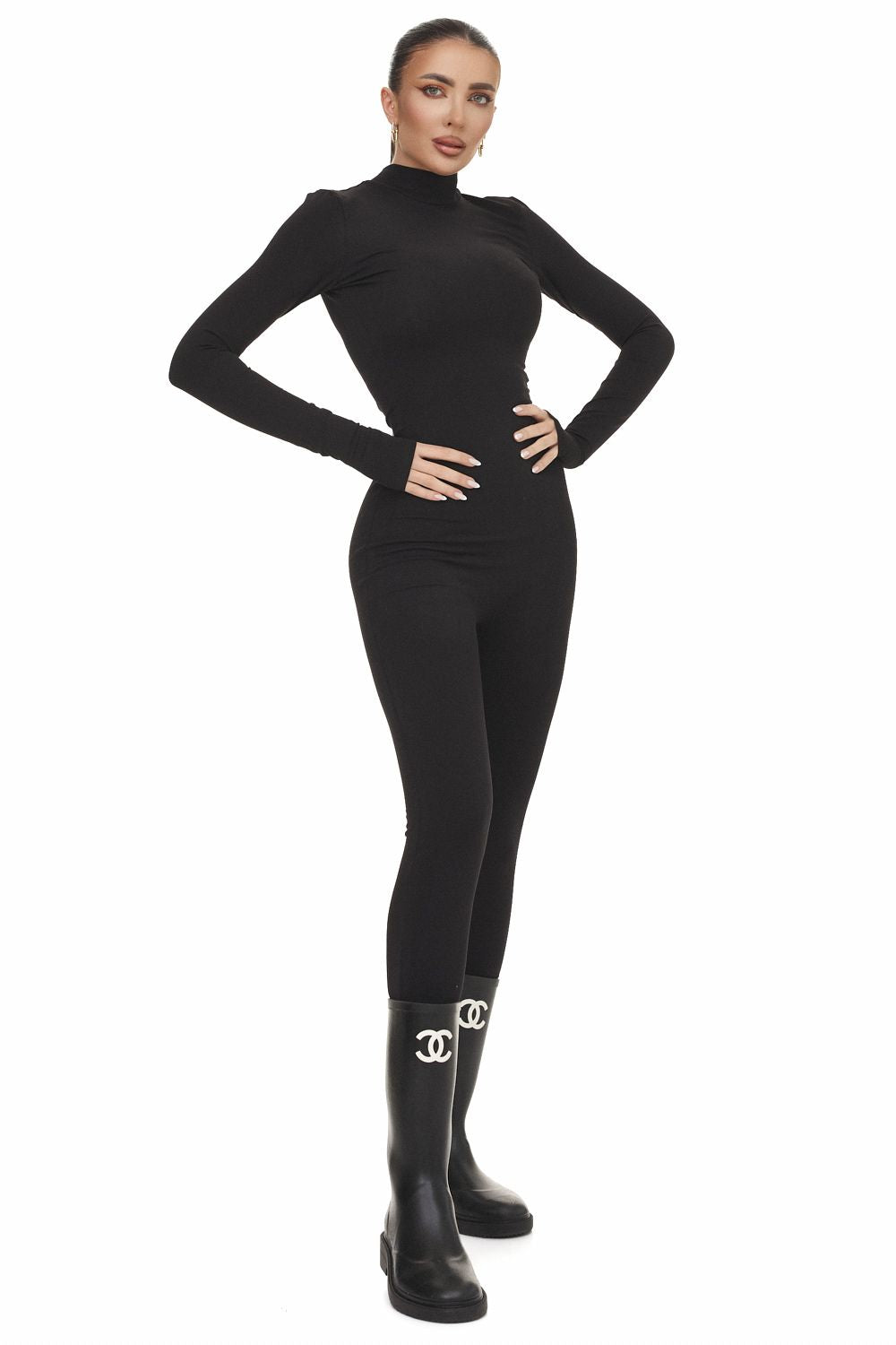 Black casual women's jumpsuit Rezely Bogas
