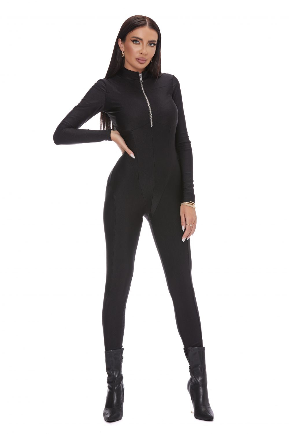 Elegant black jumpsuit for women by Torquato Bogas