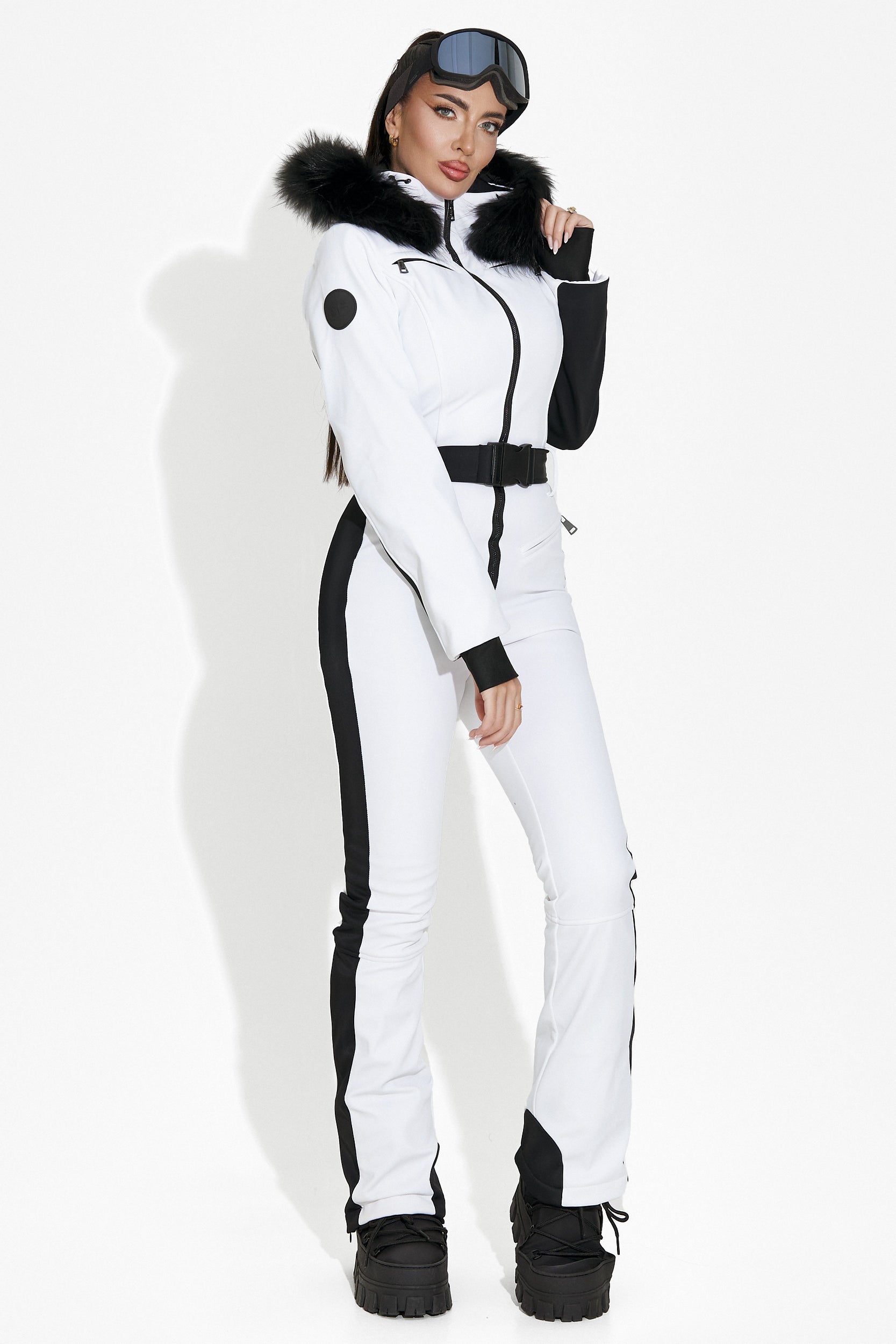 Chery Bogas white casual ski overalls