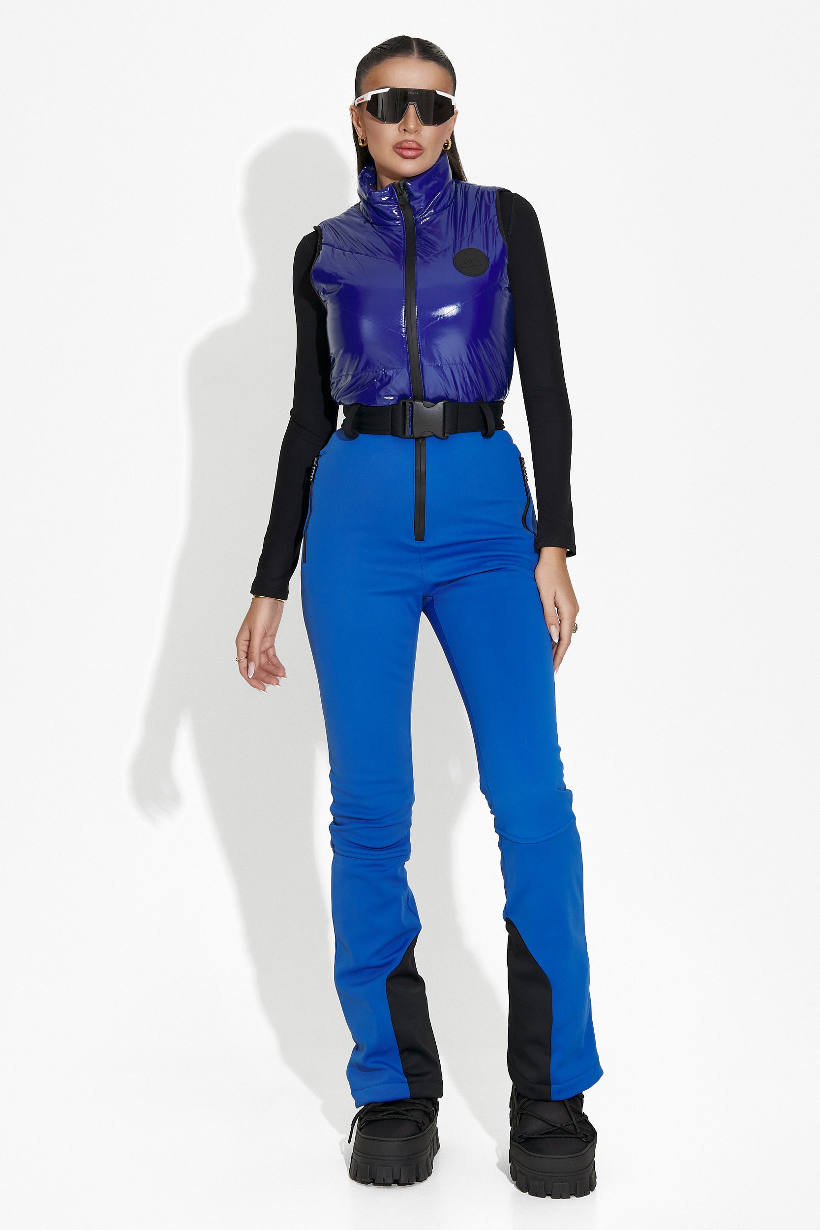 Palmyra Bogas blue casual ski overalls