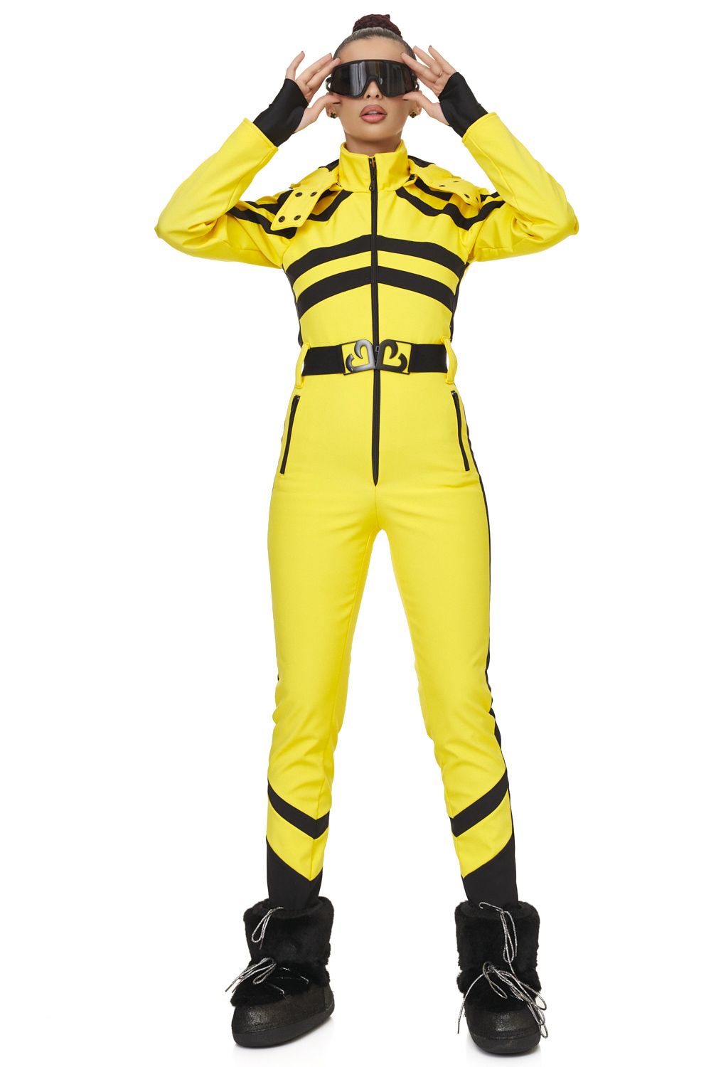 Abyem Bogas yellow casual ski overalls