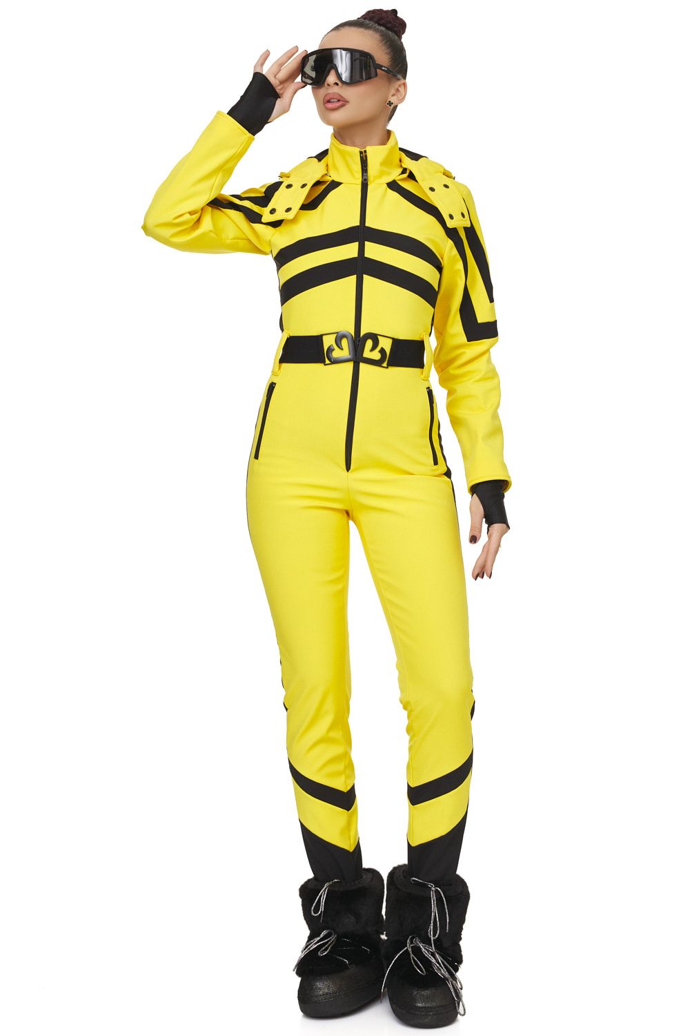 Abyem Bogas yellow casual ski overalls