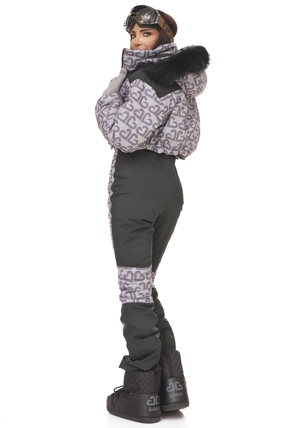 Adelines Bogas grey casual ski suit