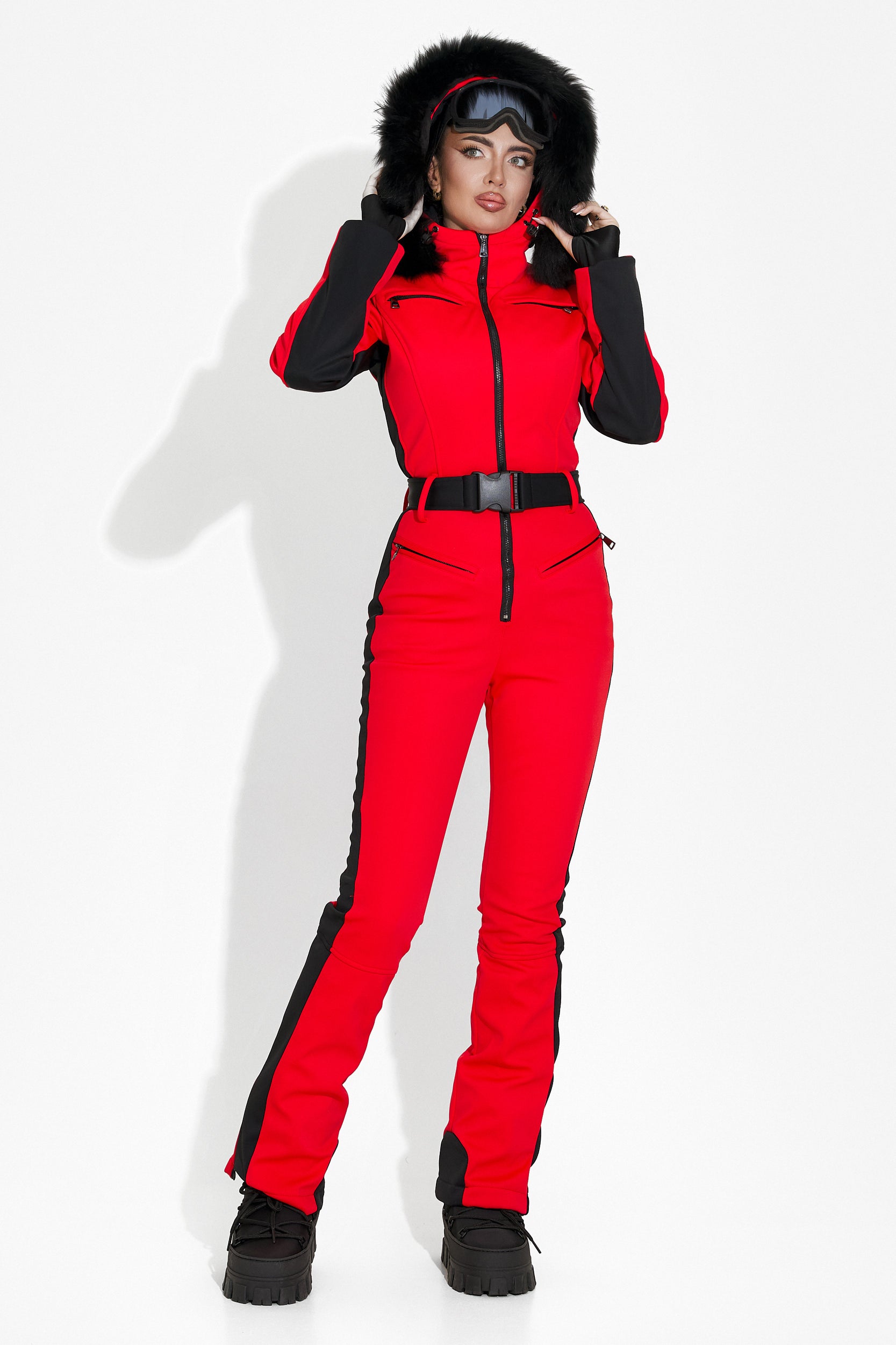 Casual red ski overall Chery Bogas