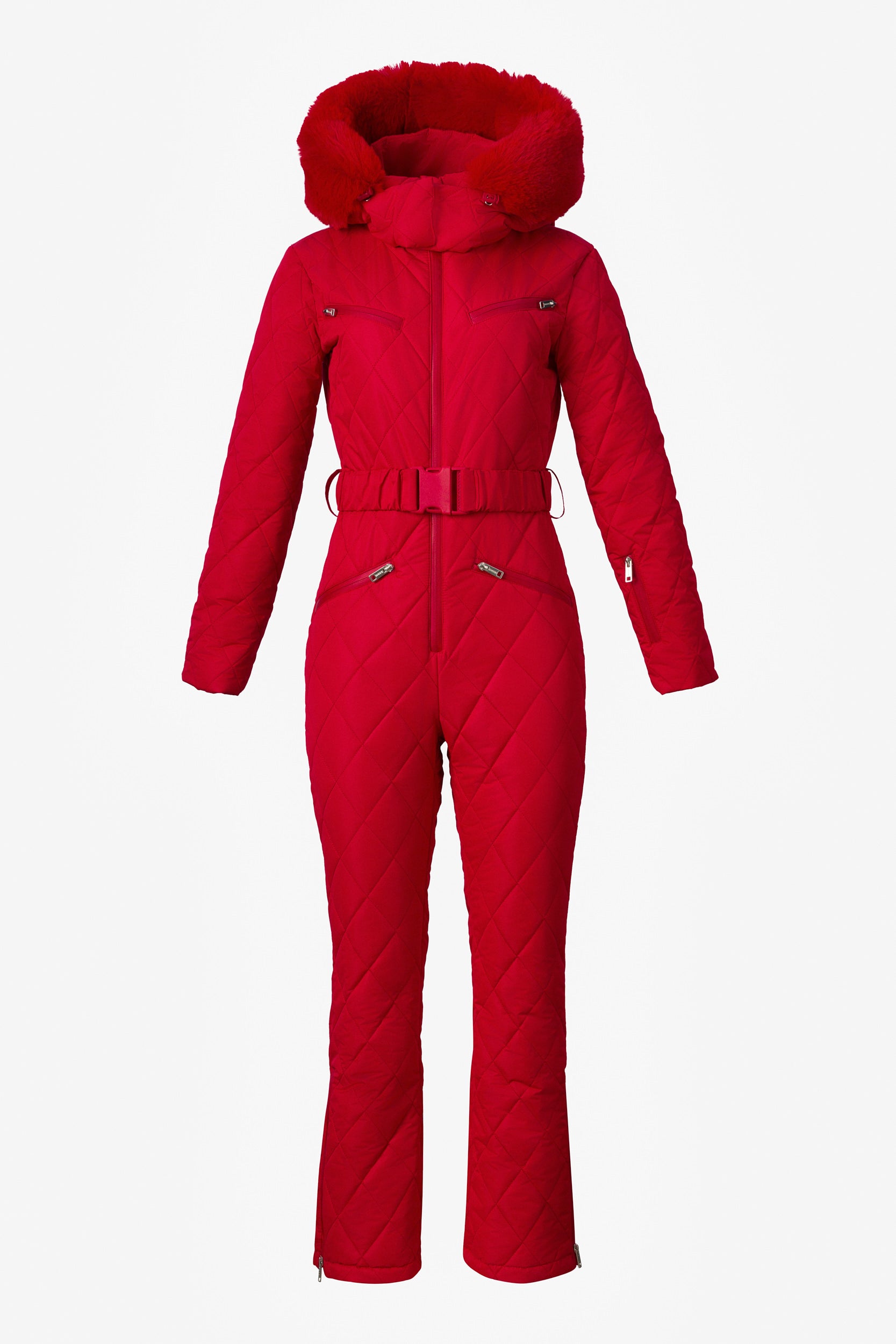 Bogas Ski Bekleidung Skianzug Damen lässiger Skioverall in Rot Valene
