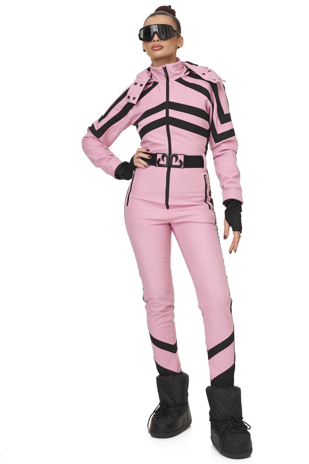 Abyem Bogas pink casual ski overalls