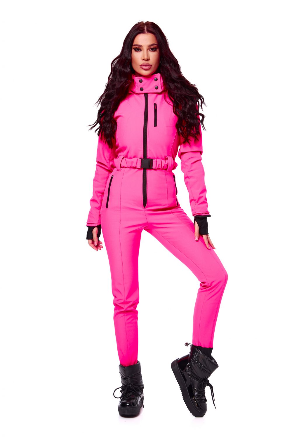 Pink casual ski jumpsuit Anodys Bogas