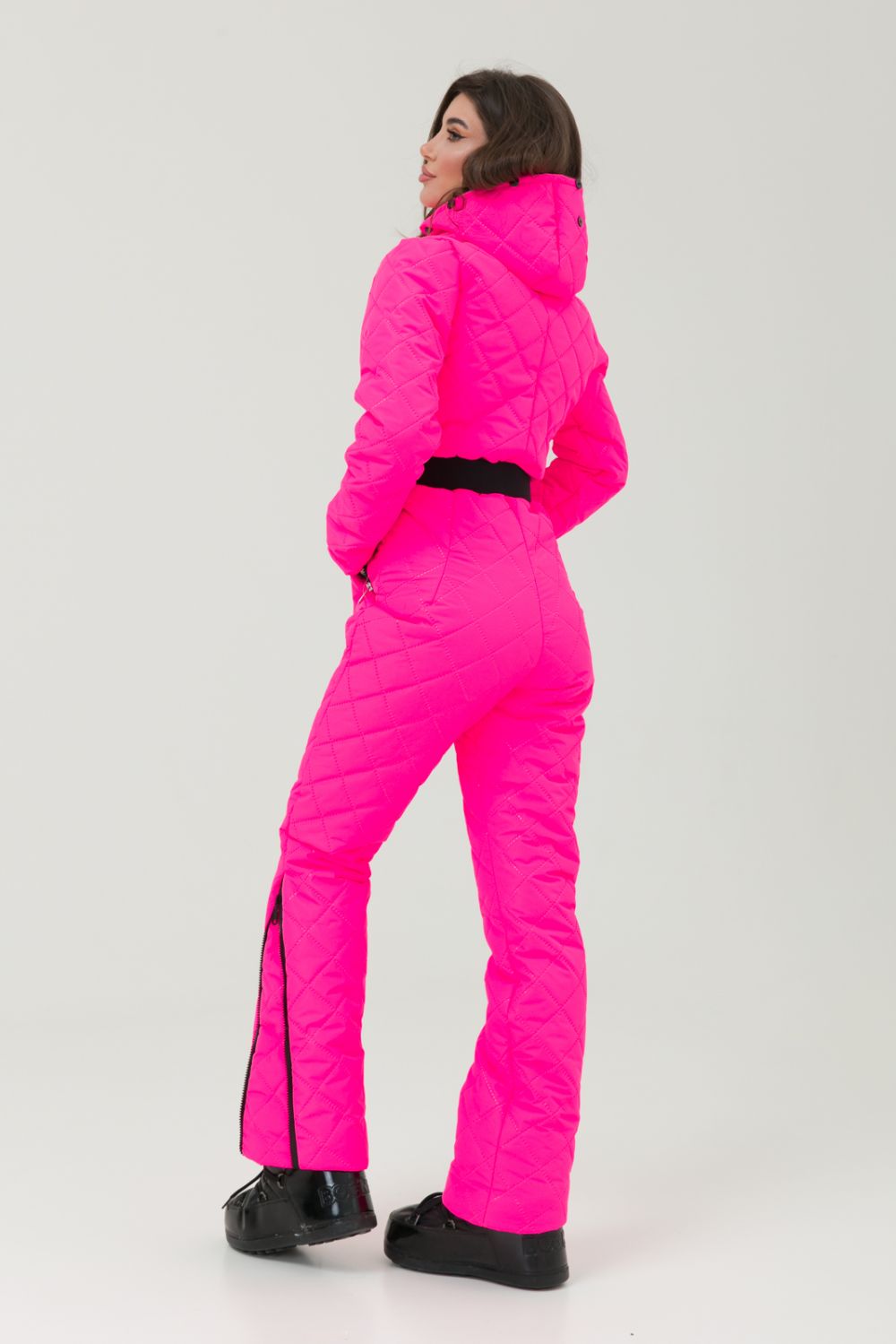 Neon pink casual ski jumpsuit Neshom Bogas