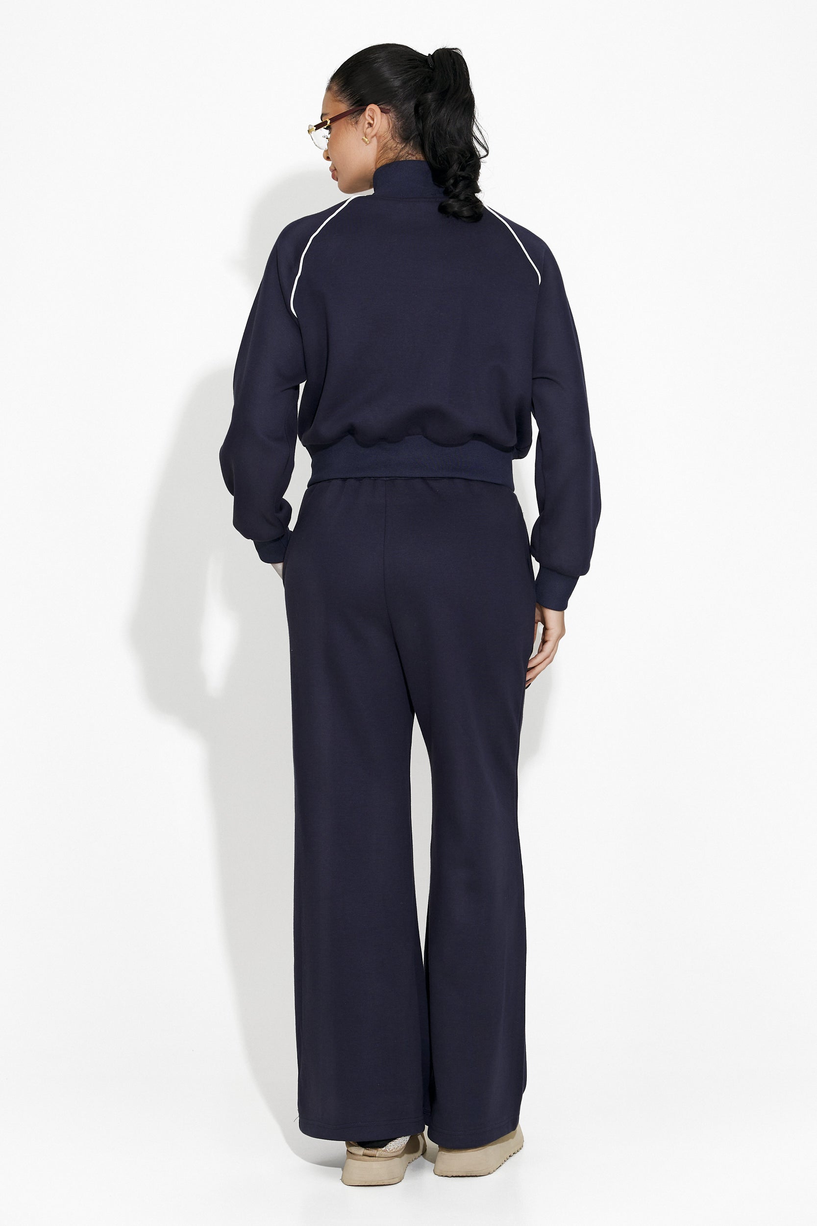 Mariema Bogas casual navy blue women's tracksuit