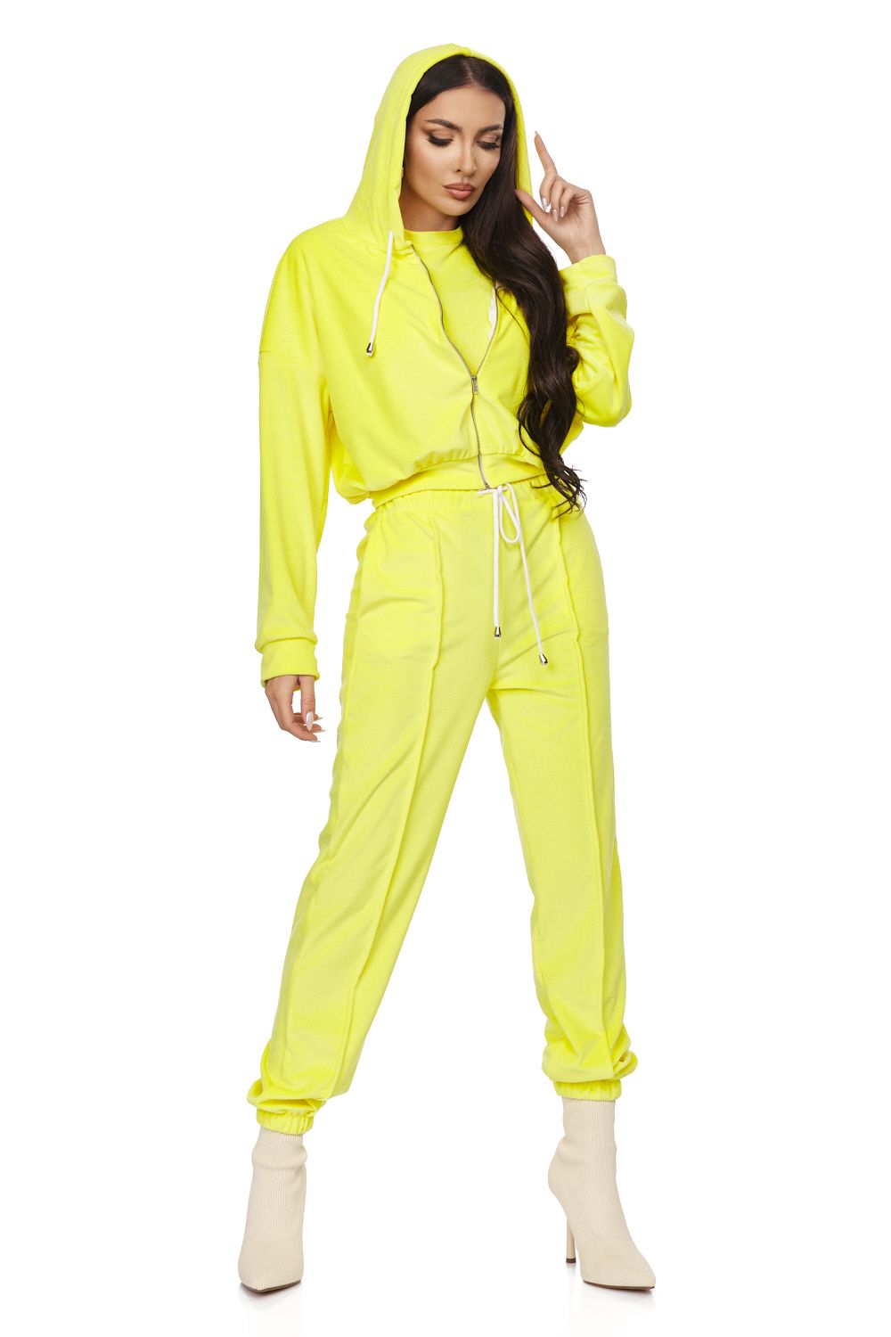 Melos Bogas casual yellow ladies' tracksuit