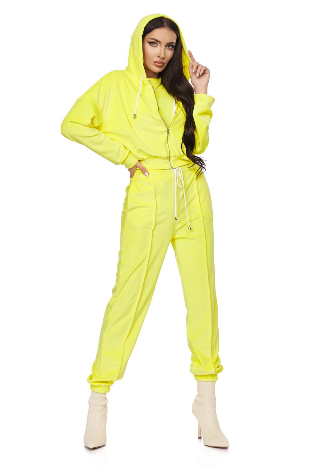 Melos Bogas casual yellow ladies' tracksuit
