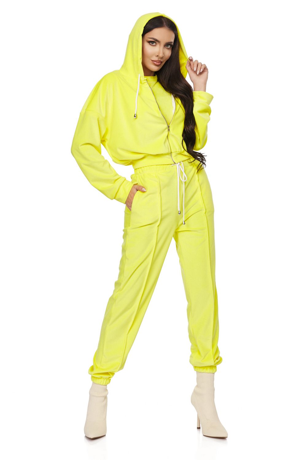 Melos Bogas casual yellow ladies' tracksuit