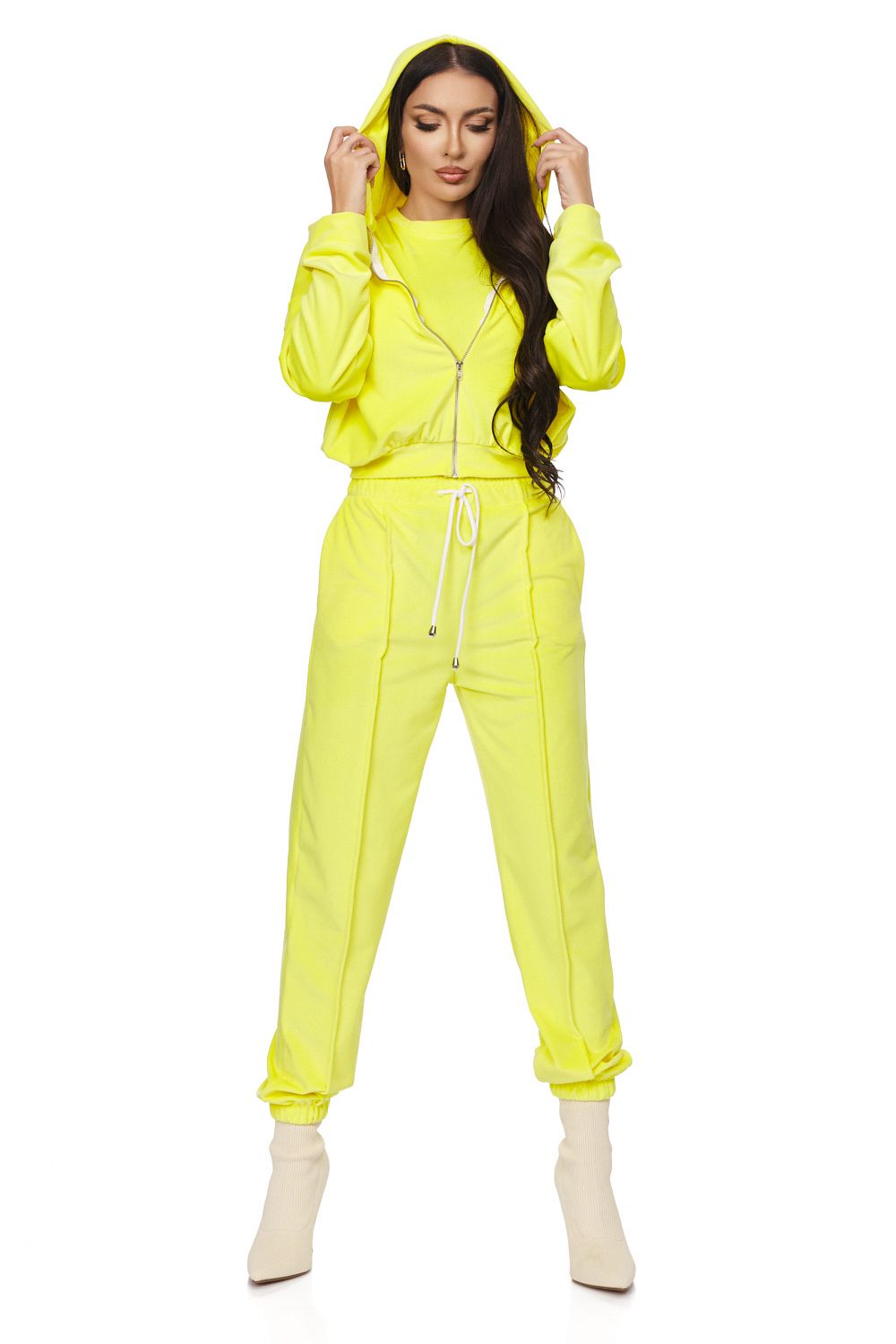 Melos Bogas casual yellow ladies' tracksuit