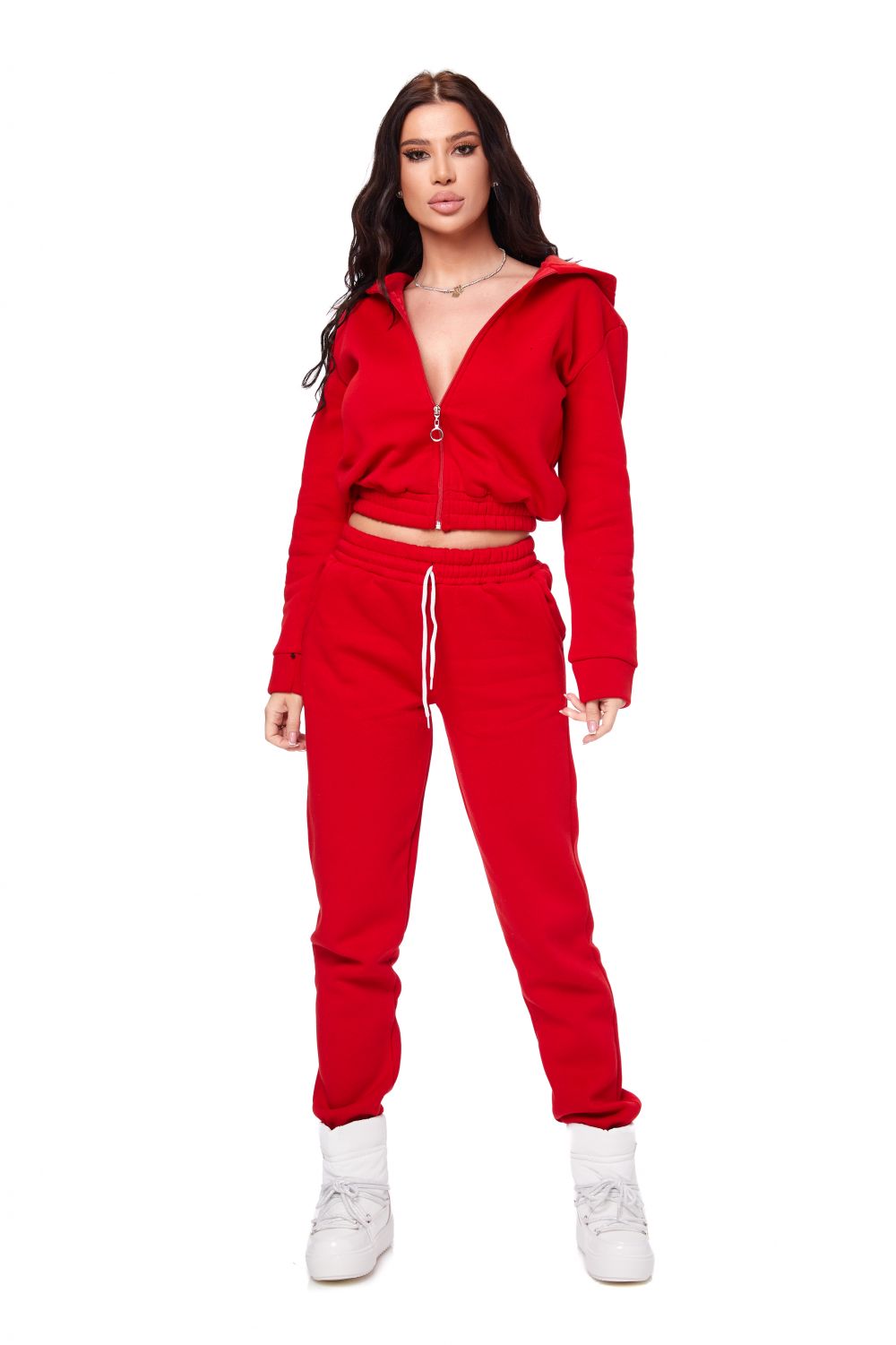 Red casual women's training suit Beretta Bogas