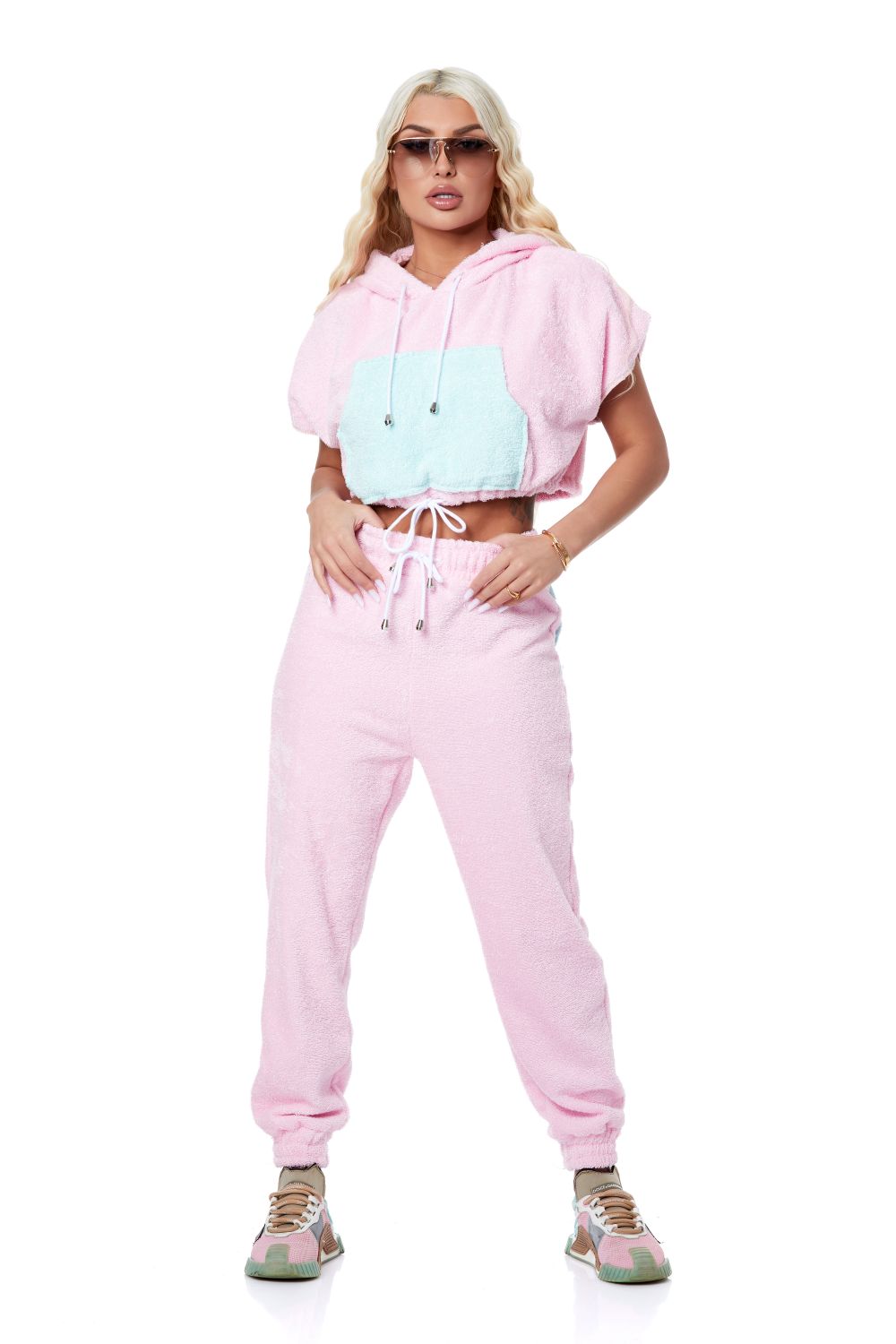 Women's casual pink Gardenia Bogas tracksuit