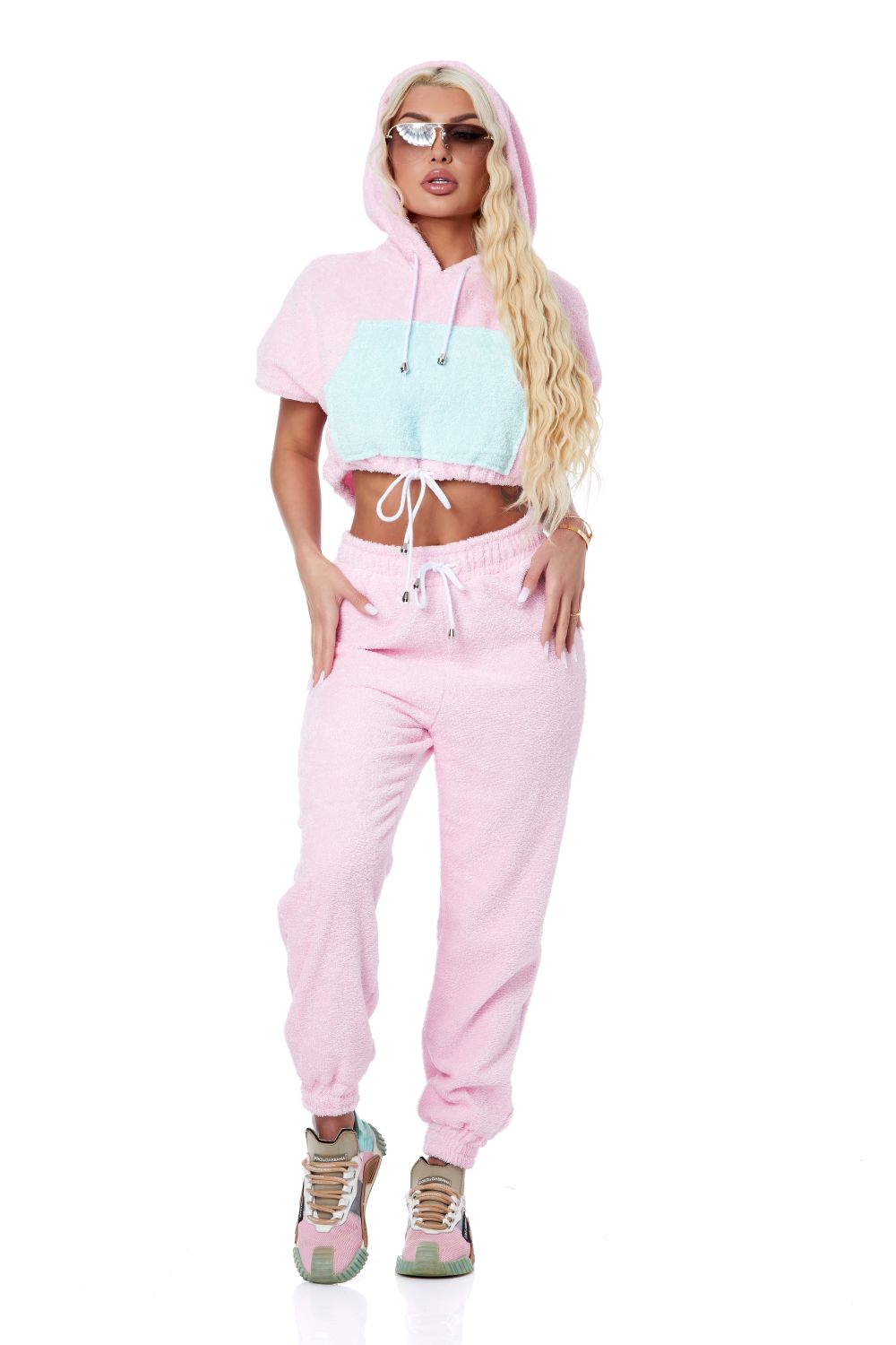 Women's casual pink Gardenia Bogas tracksuit