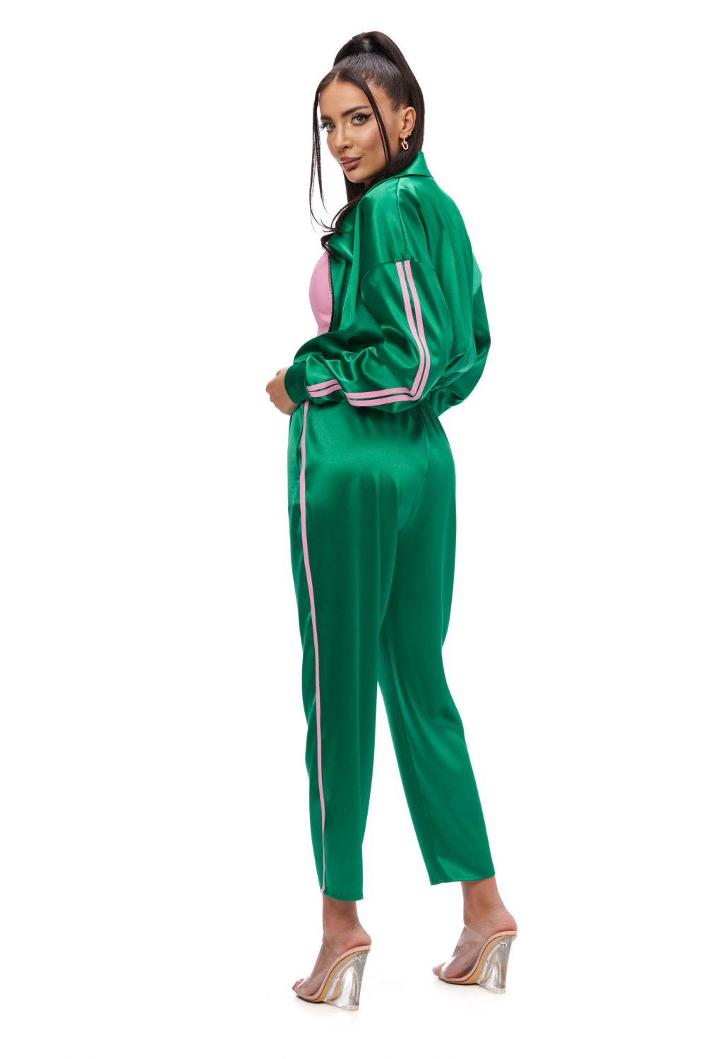 Pericla Bogas green casual lady's tracksuit
