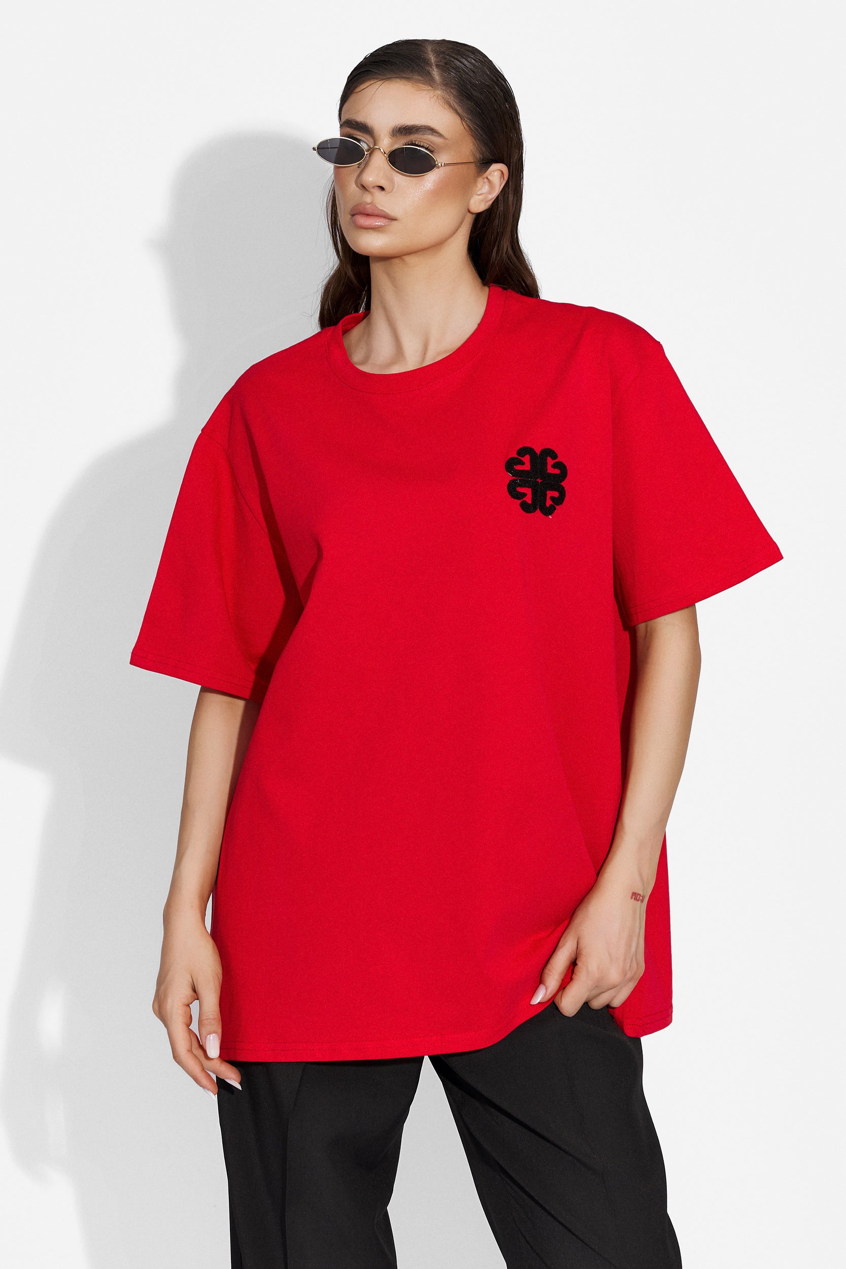 Forlany Bogas casual red ladies t-shirt
