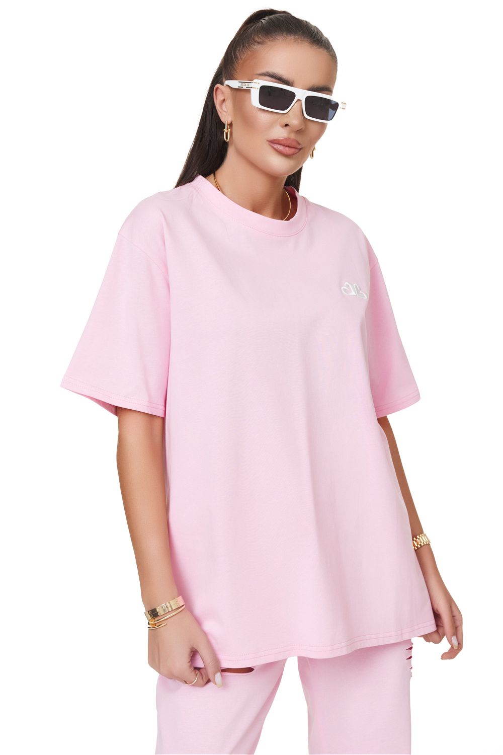 Cozila Bogas casual pink ladies t-shirt