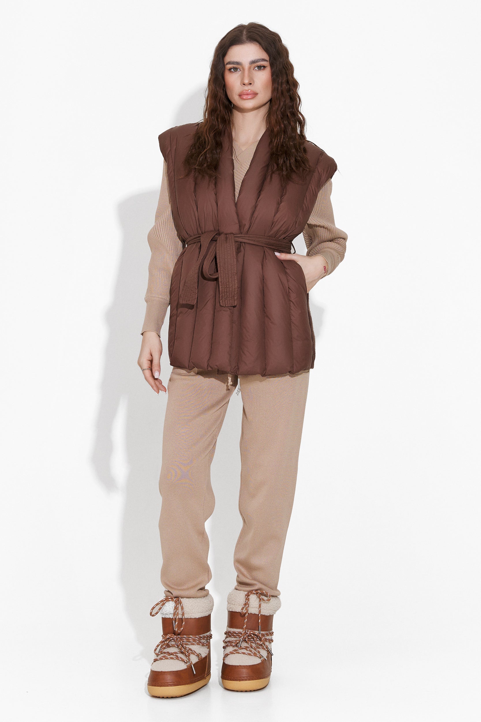 Vesta casual brown lady Gisela Bogas