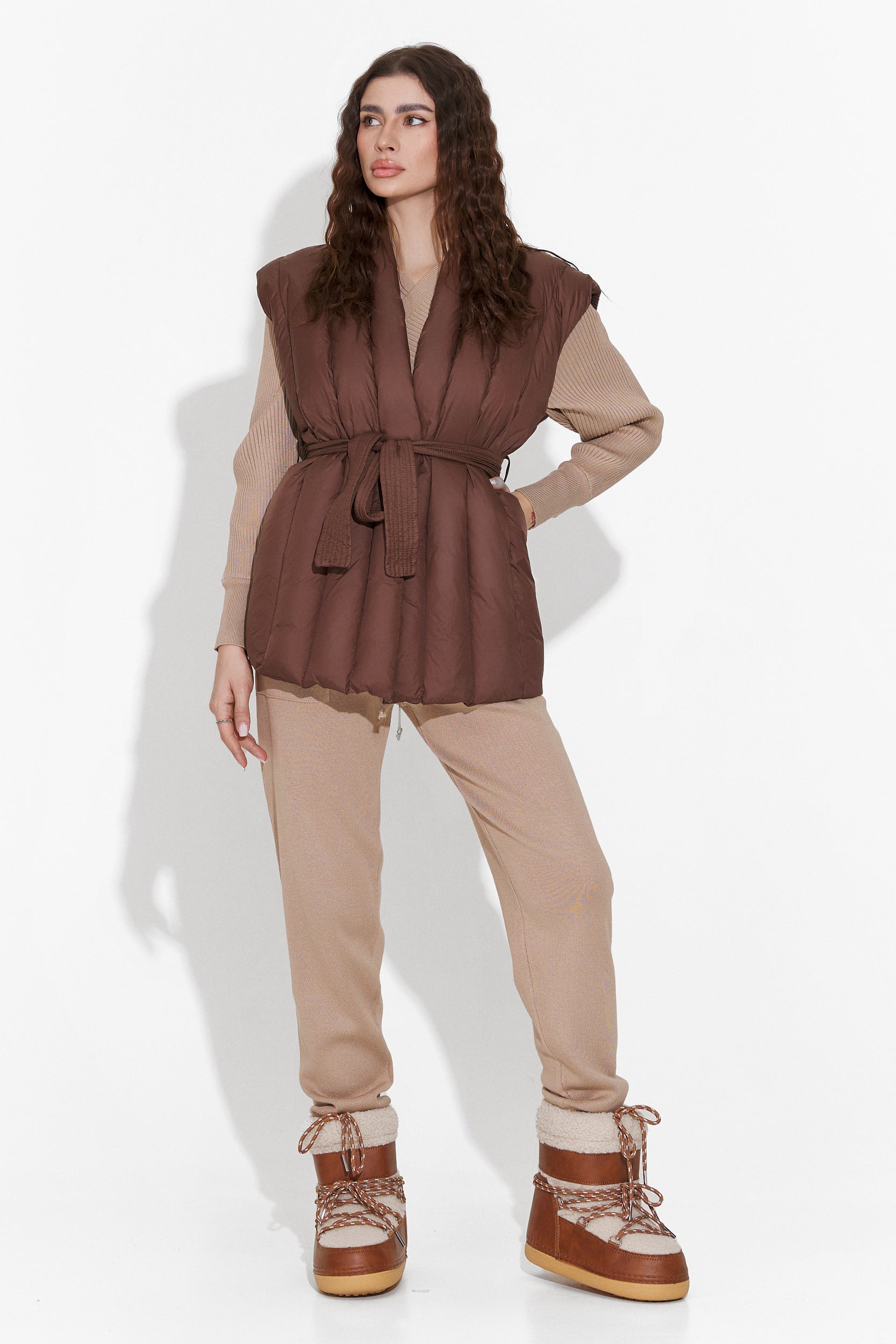 Vesta casual brown lady Gisela Bogas