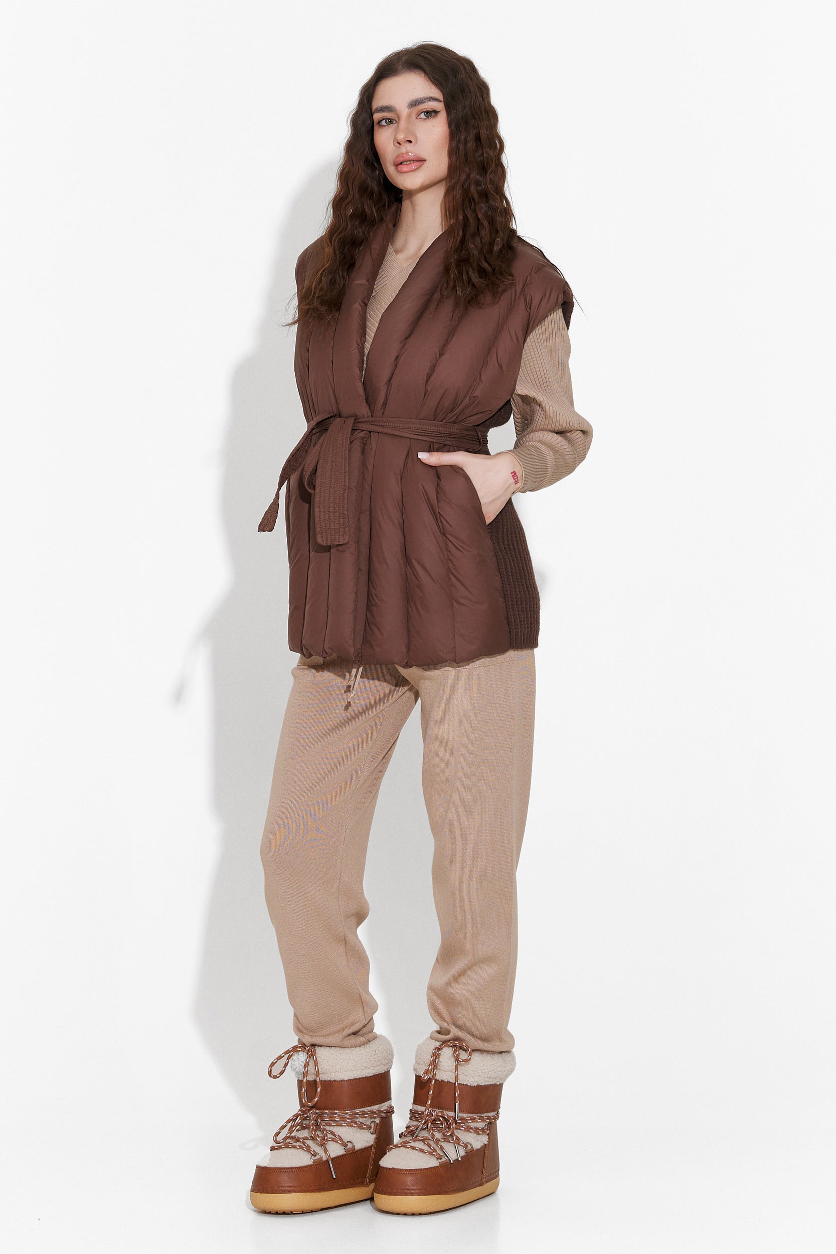 Vesta casual brown lady Gisela Bogas