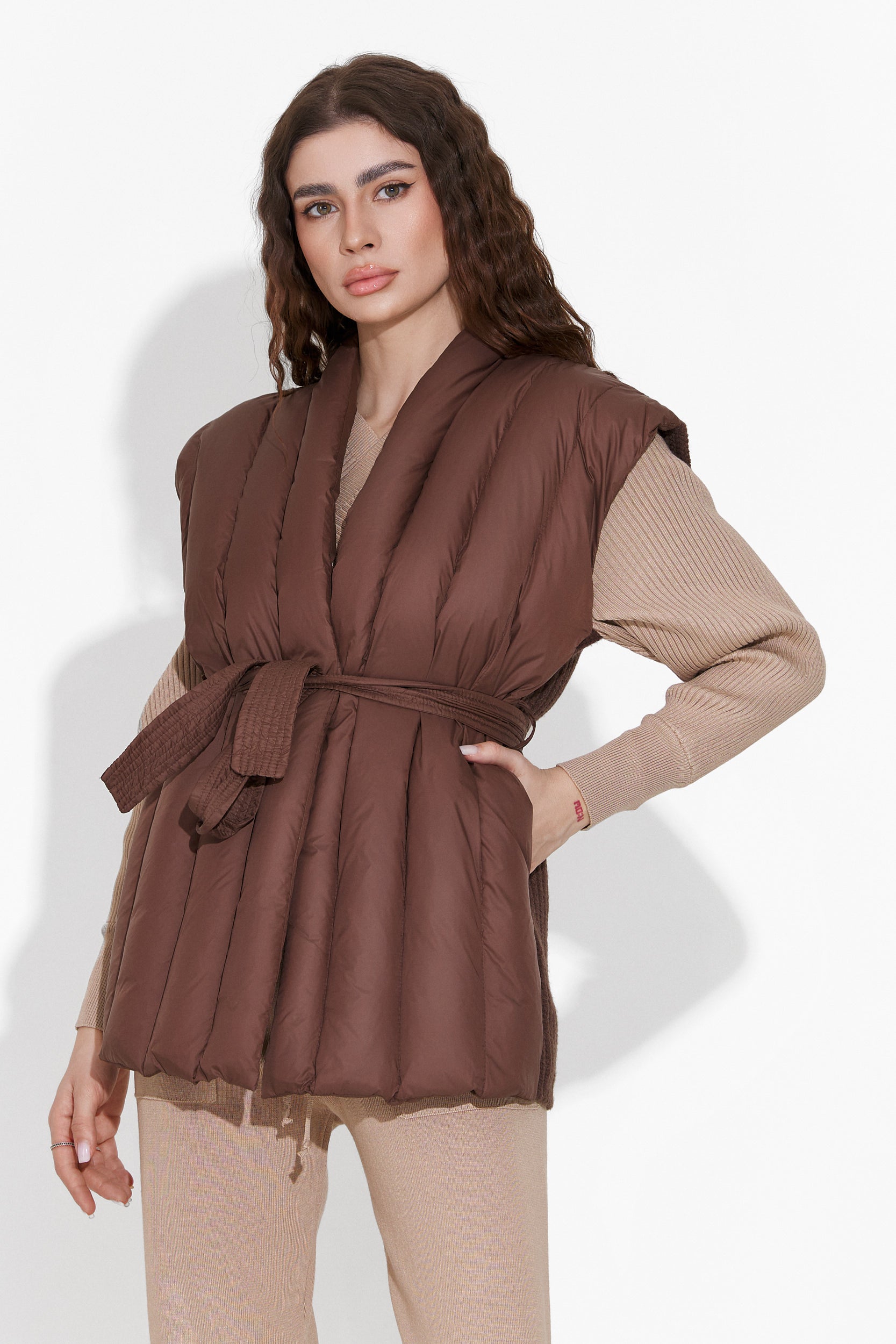 Vesta casual brown lady Gisela Bogas