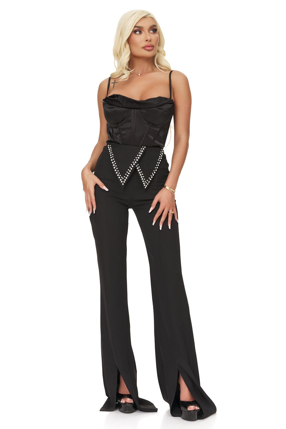 Elegant black women's pants Olimpy Bogas