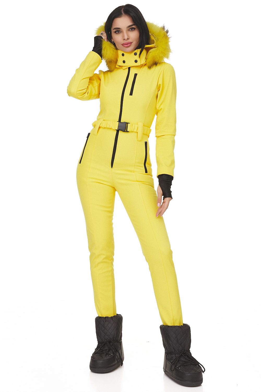 Paulis Bogas yellow casual ski overalls